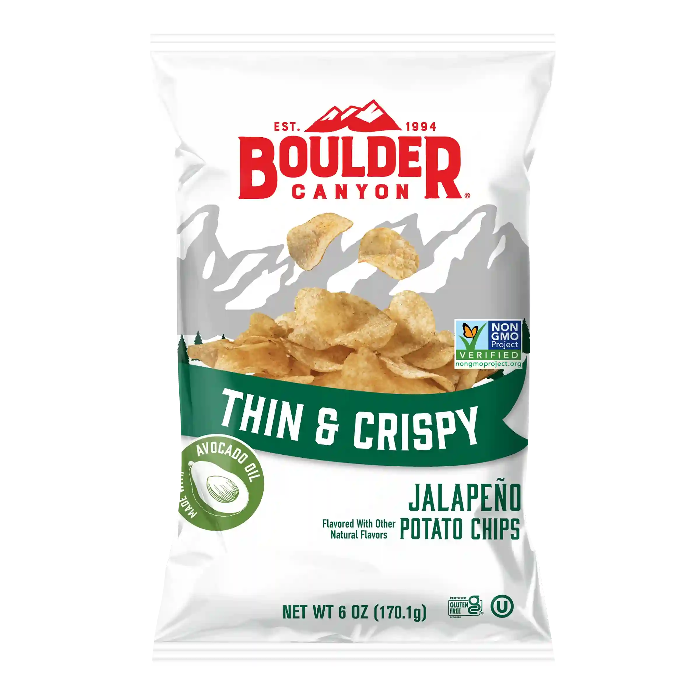 Boulder Canyon Avocado Oil Thin & Crispy Jalapeno