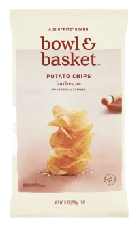 Bowl And Basket Potato Chips Barbeque