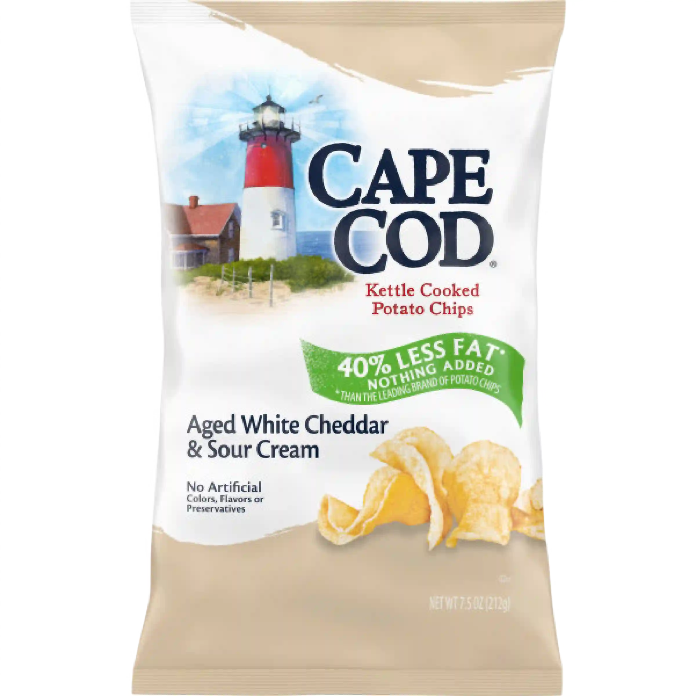 Cape Cod Less Fat Aged White Cheddar & Sour Cream