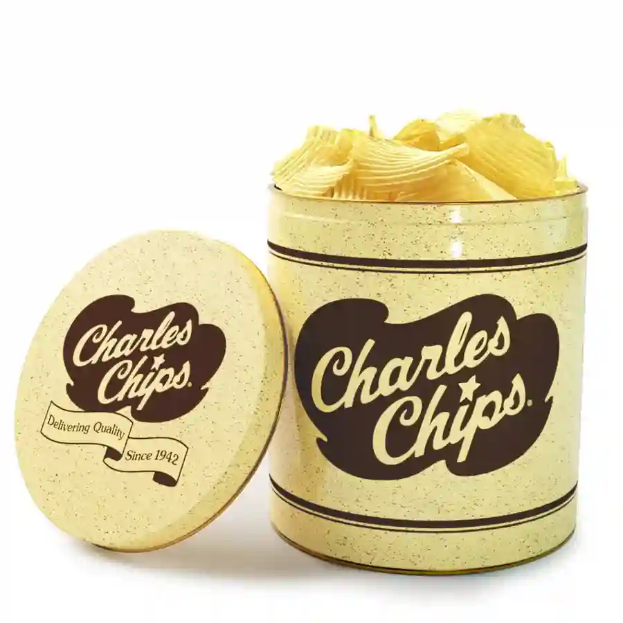 Charles Chips Tin Salt Vinegar Waffle Chips