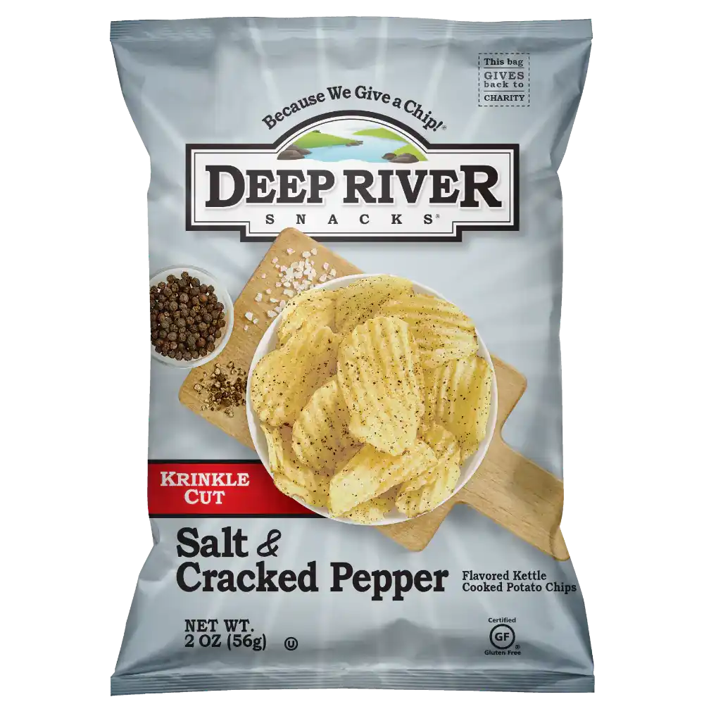 Deep River Snacks Krinkle Cut Salt & Cracked Pepper