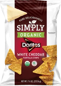 Simply Organic DORITOS® White Cheddar Flavored Tortilla Chips