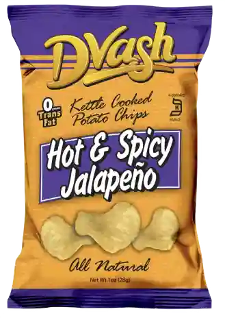 Dvash Kettle Cooked Potato Chips Hot And Spicy Jalapeno