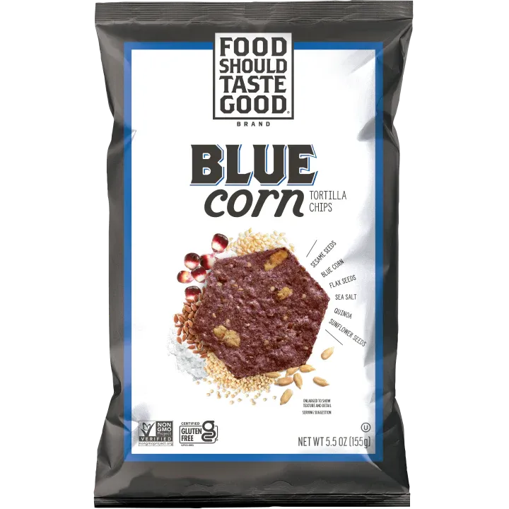 Food Should Taste Good Blue Corn Tortilla Chips