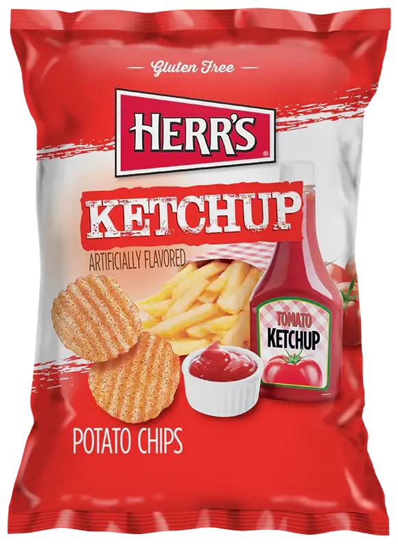 Herr's Ketchup Ripple Potato Chips