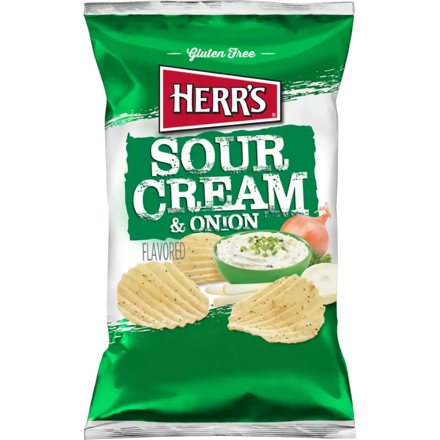 Herr's Sour Cream & Onion Potato Chips