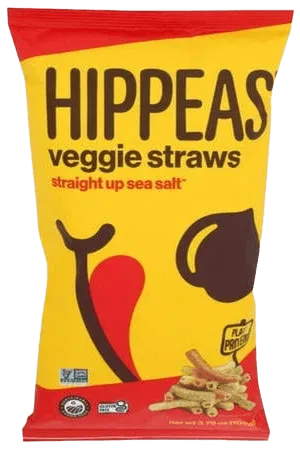 Hippeas Veggie Straws Straight Up Sea Salt