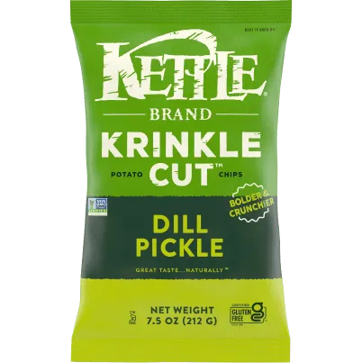 Kettle Brand Krinkle Cut Dill Pickle