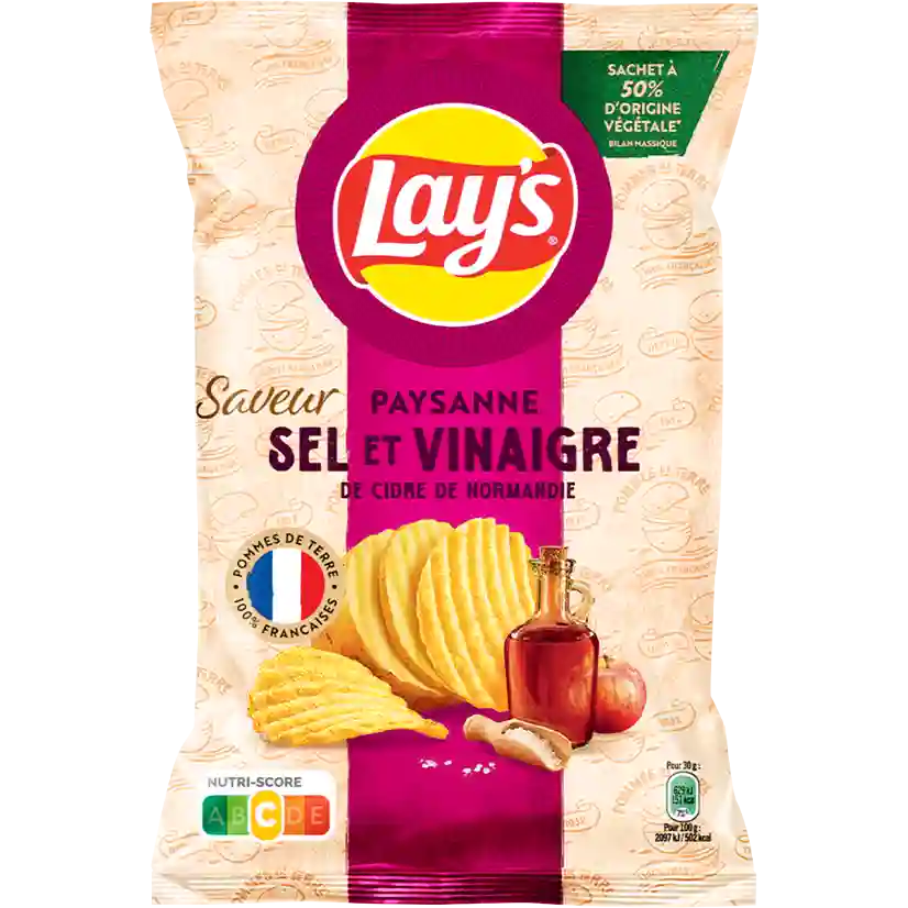 Lay's Paysanne Salt & Cider Vinegar, Normandy