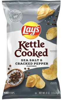 Lay's Kettle Cooked Sea Salt & Cracked Pepper