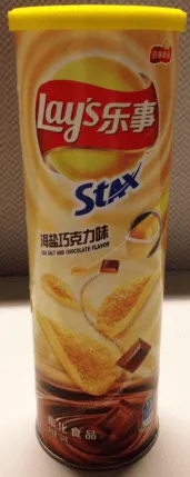 Lay's Stax Sea Salt & Chocolate