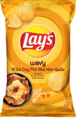 Lay's Wavy Korean Spicy Chicken with Cheese