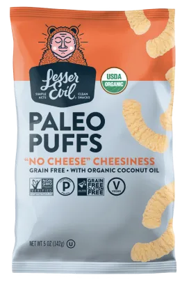 LesserEvil Paleo Puffs "No Cheese Cheesiness"