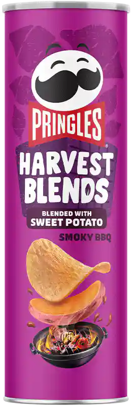 Pringles Harvest Blends Sweet Potato Smoky BBQ 