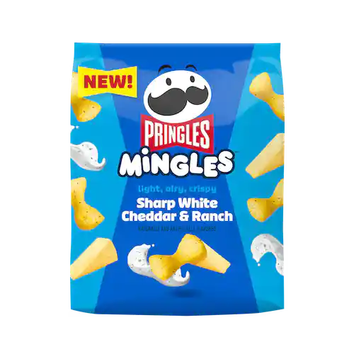 Pringles Mingles Puffed Snacks Sharp White Cheddar & Ranch