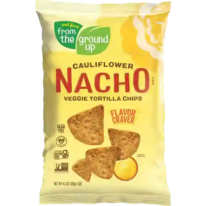 Nacho Cauliflower Tortilla Chips