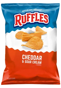 RUFFLES® Cheddar & Sour Cream Flavored Potato Chips