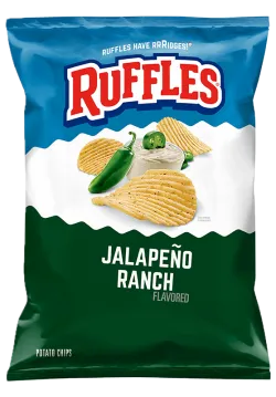 RUFFLES® Jalapeño Ranch Flavored Potato Chips