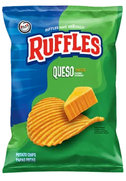 RUFFLES® Queso Cheese Flavored Potato Chips