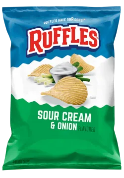 RUFFLES® Sour Cream & Onion Flavored Potato Chips