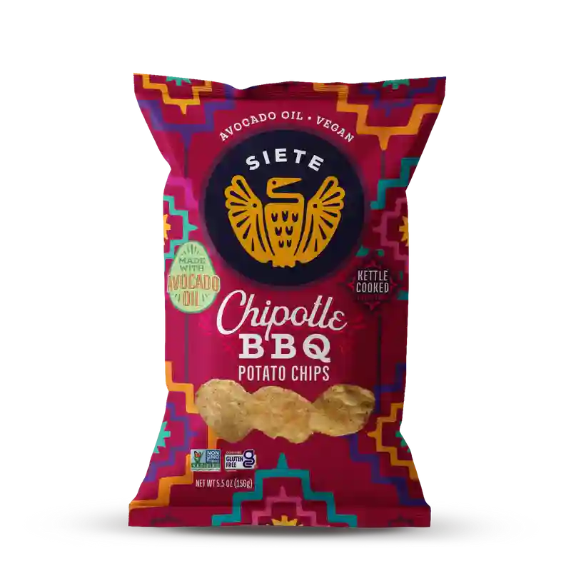 Siete Chipotle Bbq Kettle Cooked Potato Chips