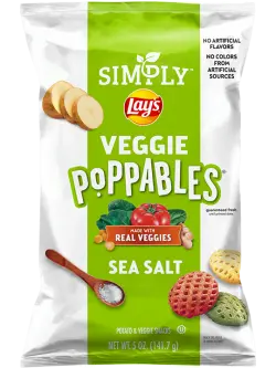 Simply Lay's Veggie Poppables Sea Salted