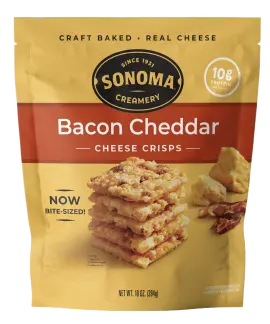 Sonoma Creamery Bacon Cheddar Cheese Crisps