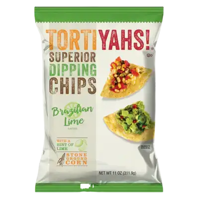 TORTIYAHS!® Superior Dipping Chips Brazilian Lime