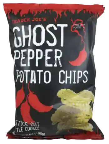 Trader Joes Ghost Pepper Potato Chips Wavy