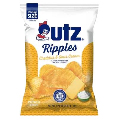 Utz Cheddar & Sour Cream Ripples Potato Chips