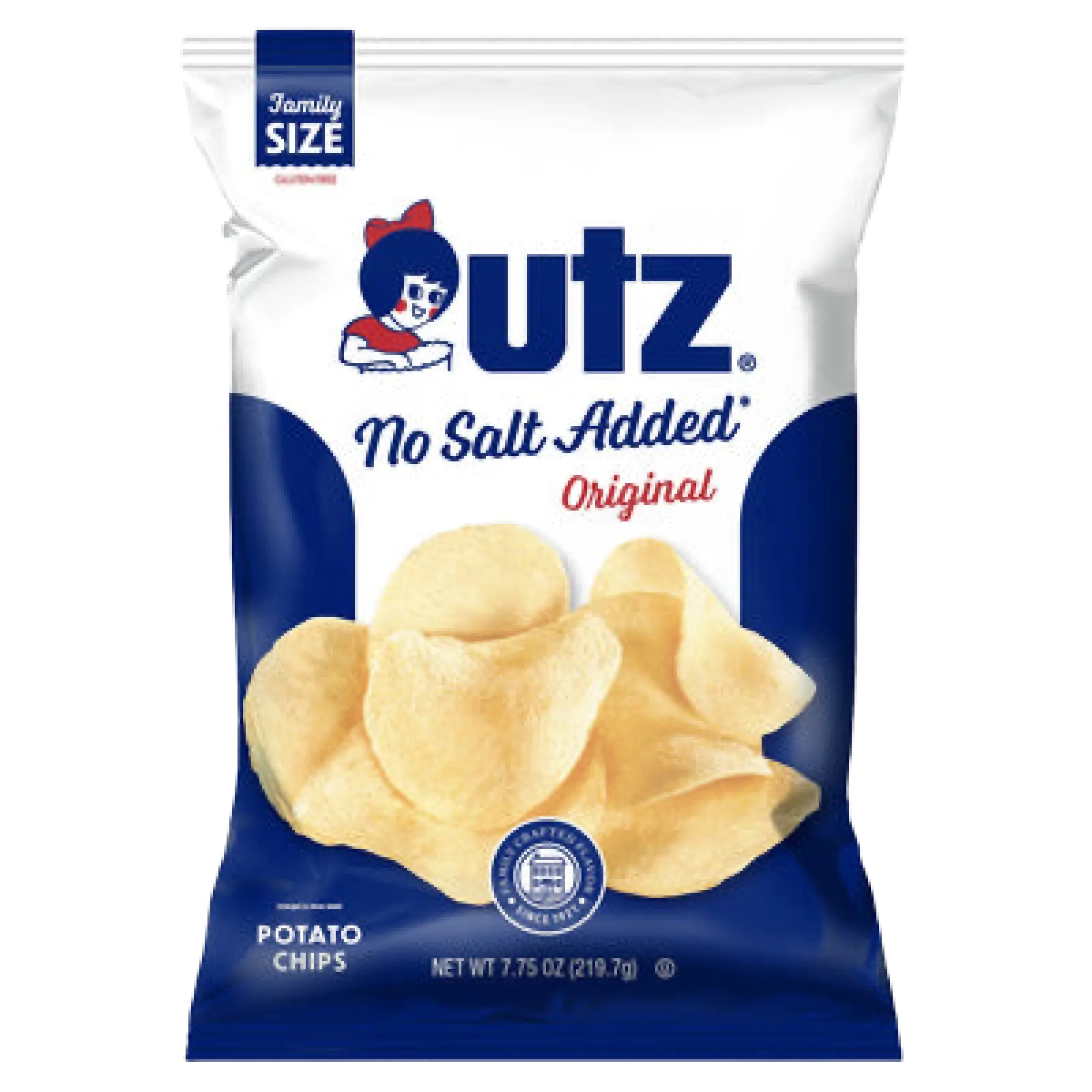 Utz Original No Salt Added Potato Chips