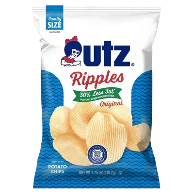 Utz Original Reduced Fat Ripples Potato Chips