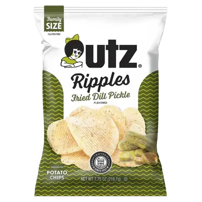 Utz Ripples Fried Dill Pickle Potato Chips