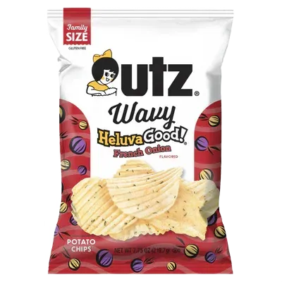 Utz Wavy Heluva Good French Onion Potato Chips