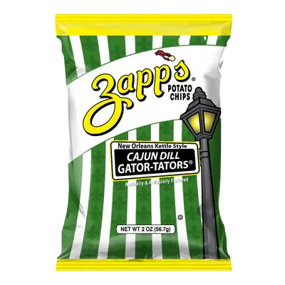 Zapp's Kettle Potato Chips Cajun Dill Gator-tator