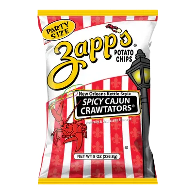 Zapp's Kettle Potato Chips Spicy Cajun Crawtators